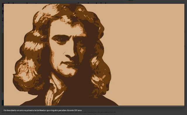 Foi descoberto um erro na primeira lei de Newton que ninguém percebeu durante 337 anos