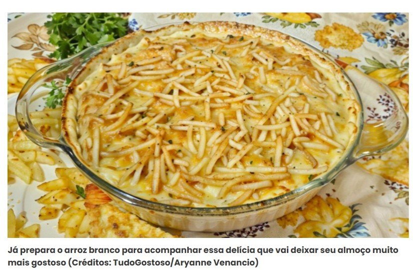 Toda semana que faço essa receita de fricassê de frango que aprendi no TudoGostoso o almoço da família é sucesso