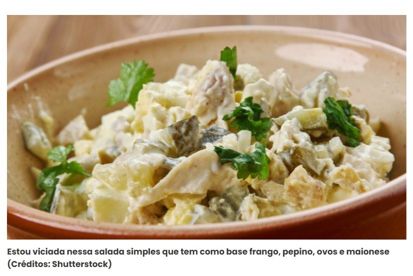Há 3 dias repito essa receita de salada que achei em uma velha revista de culinária: simples e deliciosa, já quero mais!