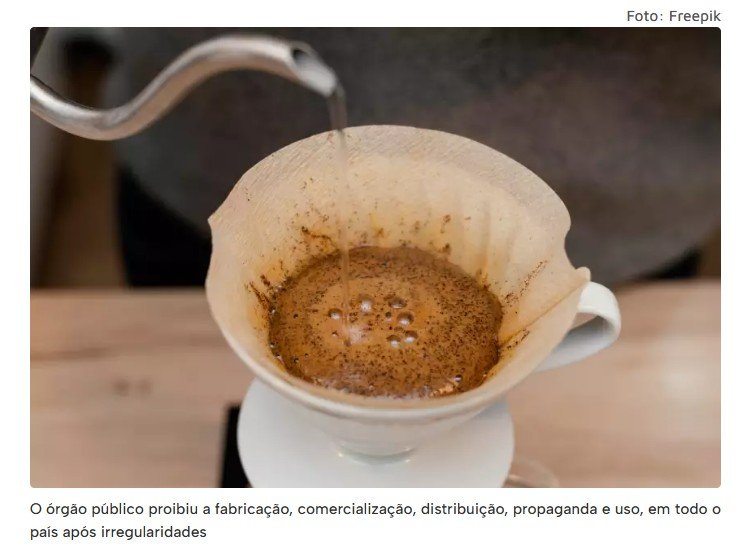 'Fragmentos de vidro'; ANVISA proíbe venda de marca de café
