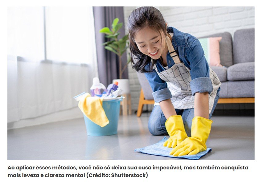Segredo japonês de limpeza: como deixar sua casa impecável em poucos passos e sem esforço