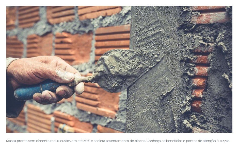 Nova argamassa dispensa cimento e promete deixar obras 30% mais baratas e mais rápidas