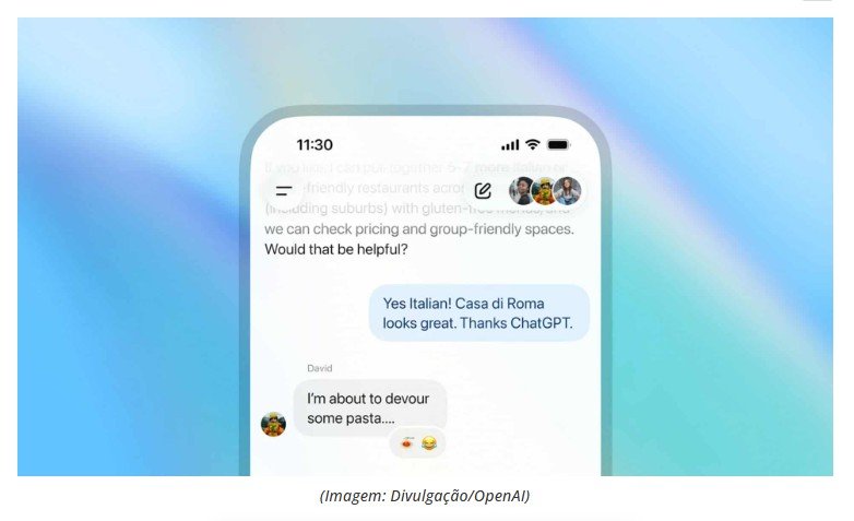 ChatGPT vira ‘grupo de WhatsApp’: IA participa de conversas com até 20 pessoas