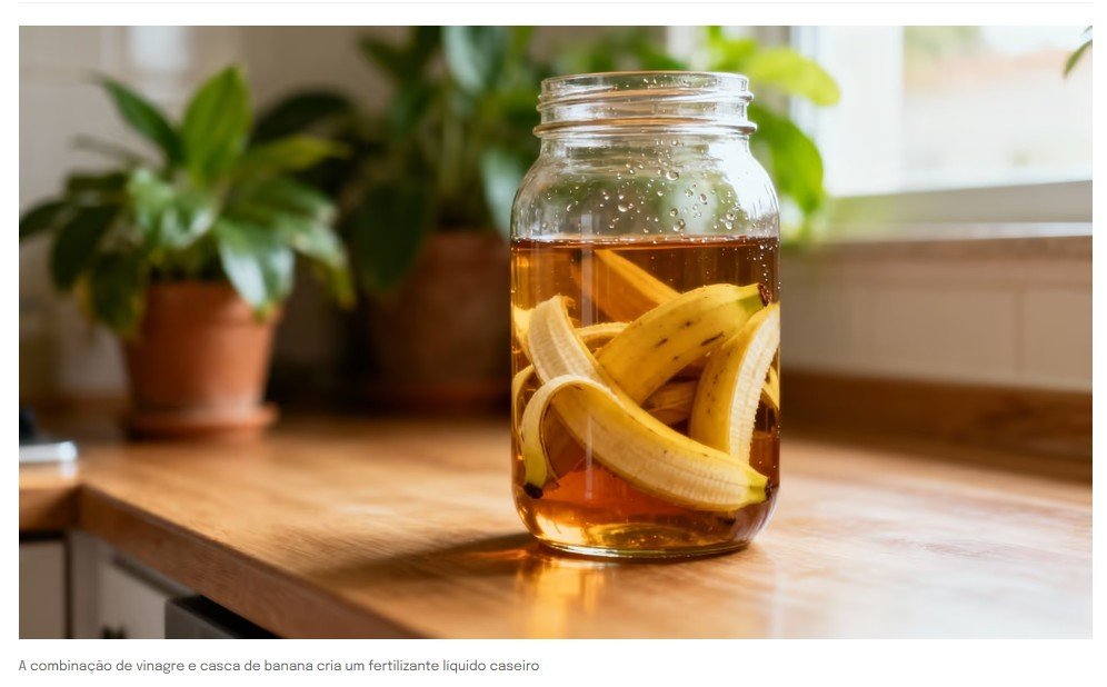 Casca de banana com vinagre: Por que essa mistura é recomendada e para que serve