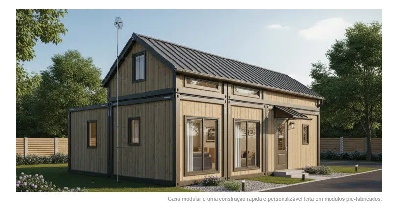 Casa de montar em 90 dias chega ao Brasil e promete construção por preço menor que um carro popular