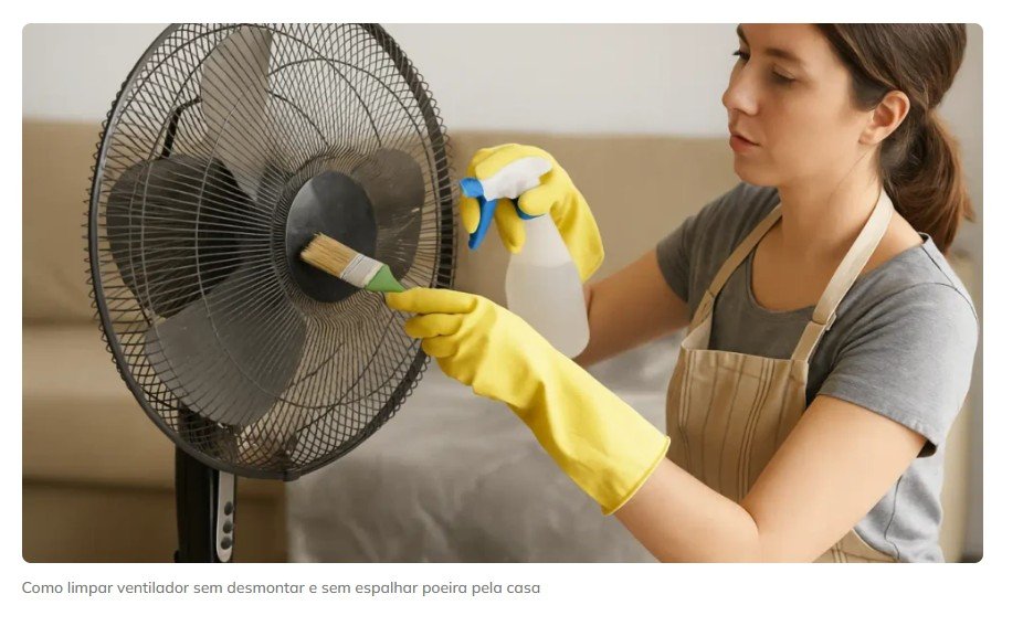 Como limpar ventilador sem desmontar e sem espalhar poeira pela casa