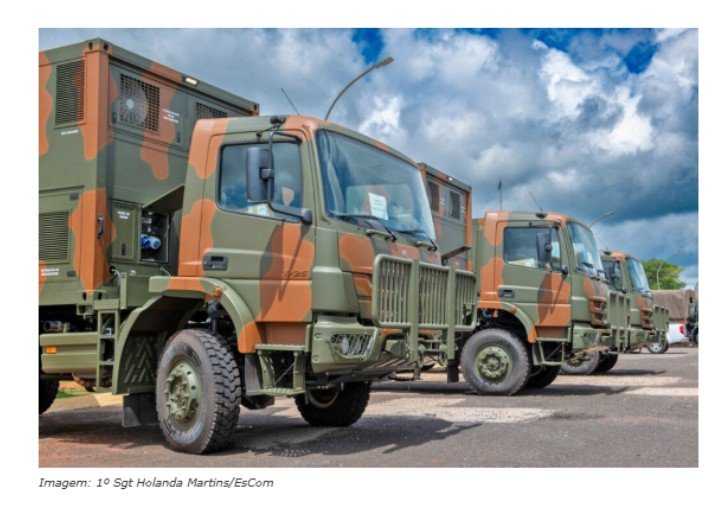 Embraer entrega primeiras unidades de caminhões CC2 para o Exército Brasileiro