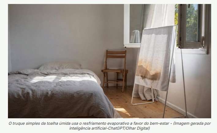 Por que os japoneses penduram toalhas molhadas no quarto durante o verão?