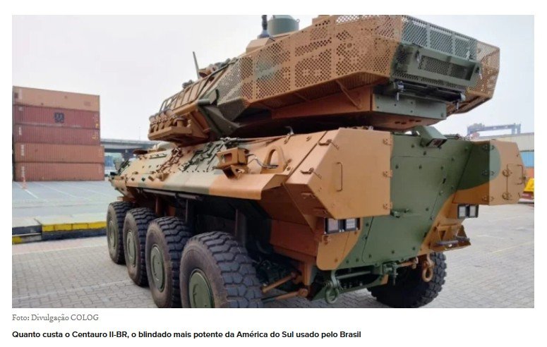 Quanto custa o Centauro II-BR, o blindado mais potente da América do Sul usado pelo Brasil