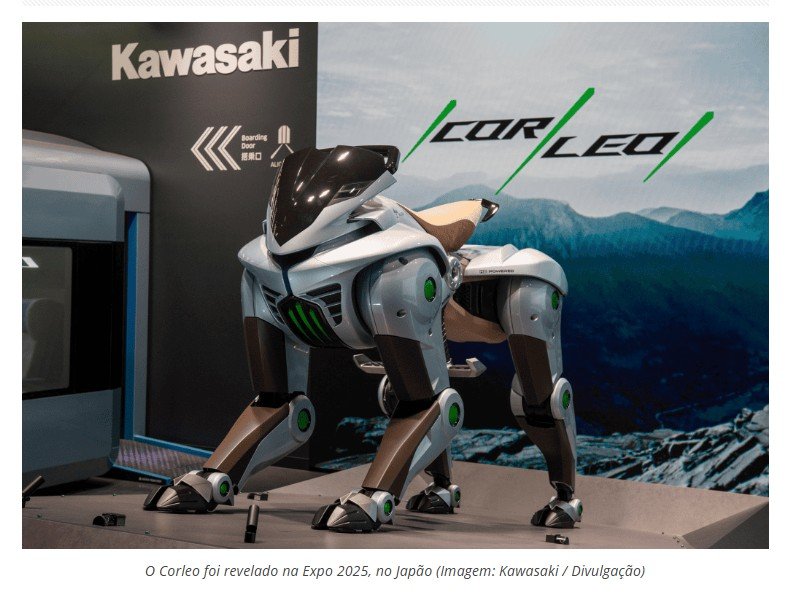Adeus, motos? Corleo, ‘robô-cavalo’ da Kawasaki, entrará em produção