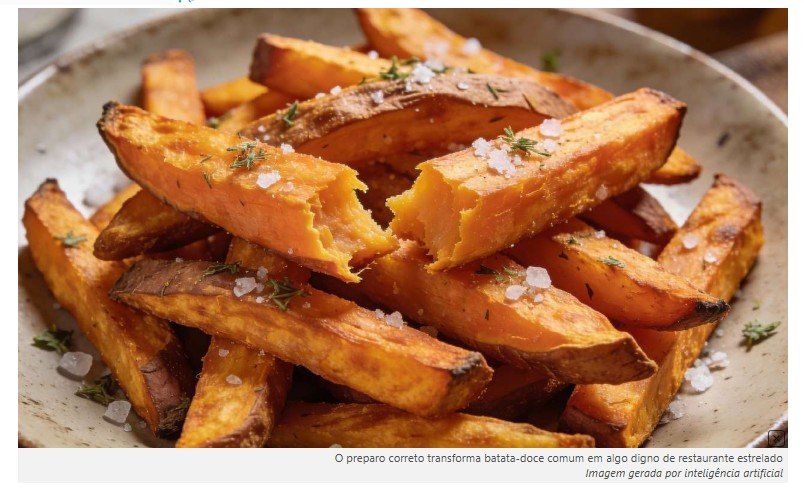 Esquecida, mas imbatível: a batata-doce, o segredo que muitos chefs usam no lugar da tradicional frita