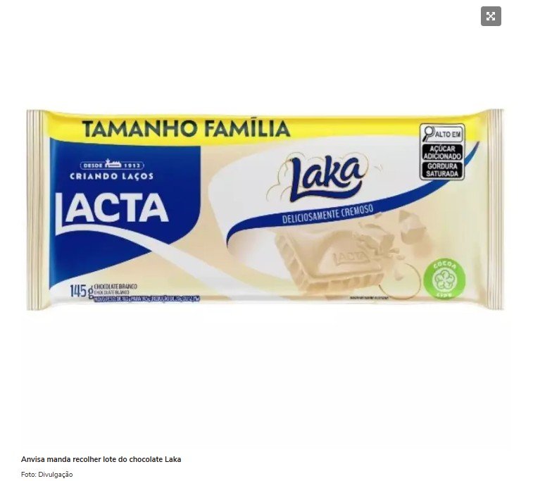Anvisa recolhe chocolate Laka após troca de produto na embalagem