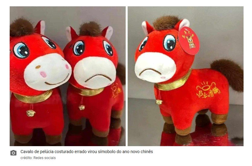 Erro de fabricação transforma cavalo de pelúcia em objeto de desejo