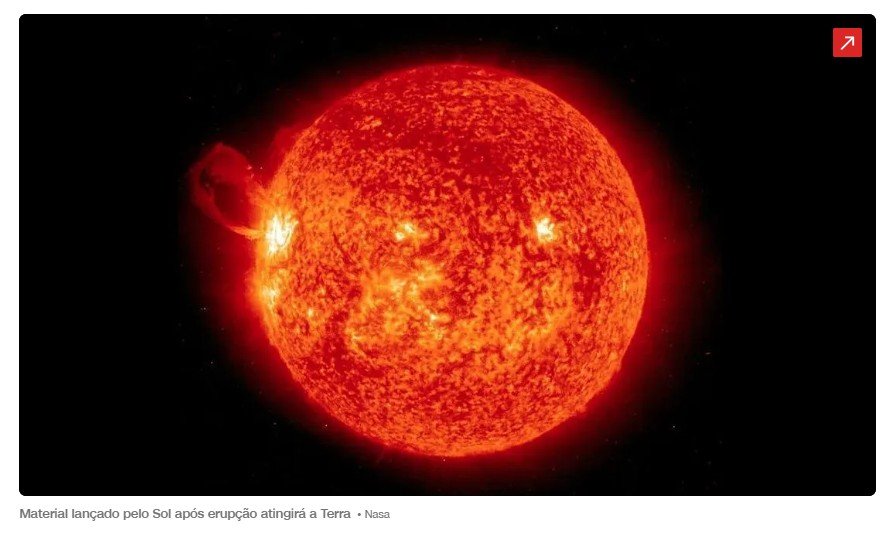 Tempestade solar atingirá a Terra após megaerupção no Sol, alerta Nasa