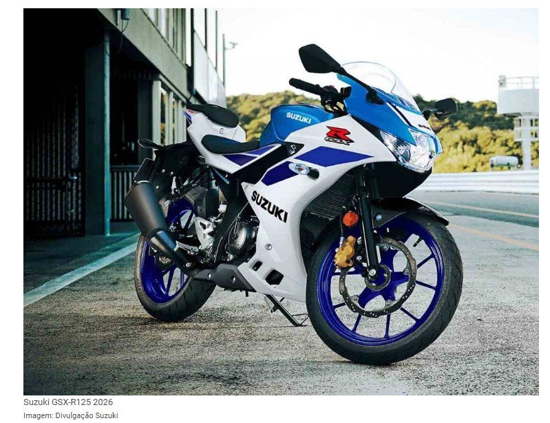 Suzuki lança a GSX-R125 2026: a nova versão da 125 cc esportiva