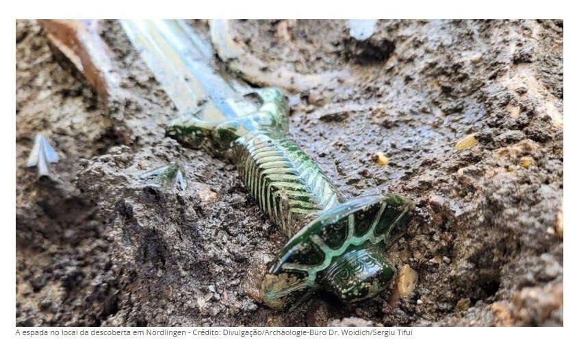 Espada de bronze com cerca de 3.400 anos é encontrada na Alemanha