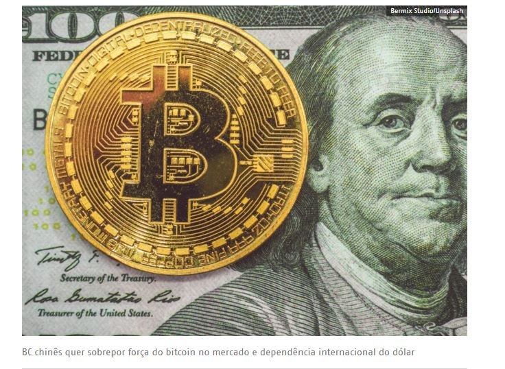 China quer regulamentar moedas digitais dos BCs para enfraquecer o dólar