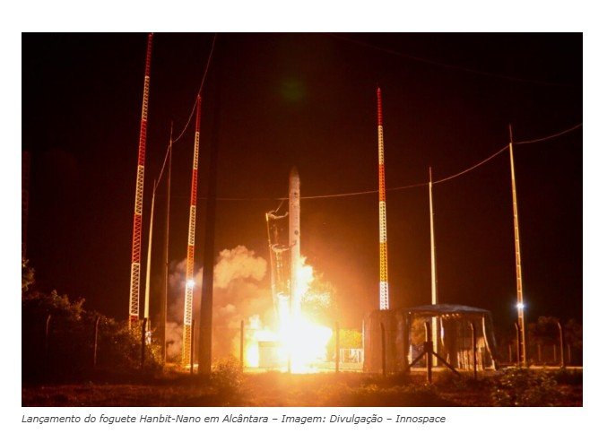 Identificada a causa da queda do foguete lançado no Brasil pela sul-coreana Innospace
