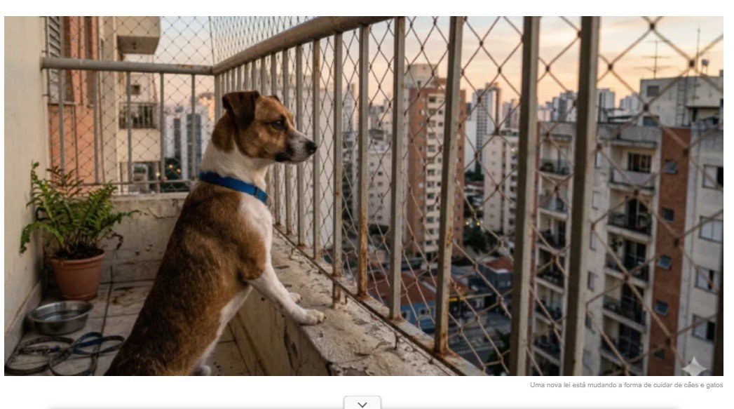 Governo altera a regra, proibindo os proprietários de manterem cães e gatos no terraço de casa