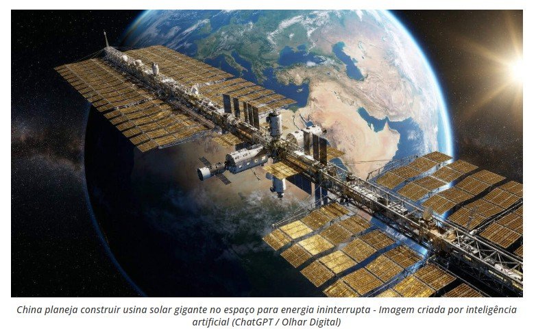 A China desafia as leis naturais e vai instalar uma megausina de 1 km no espaço