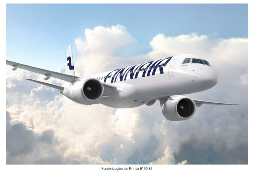 Companhia europeia Finnair encomenda até 46 jatos Embraer E195-E2