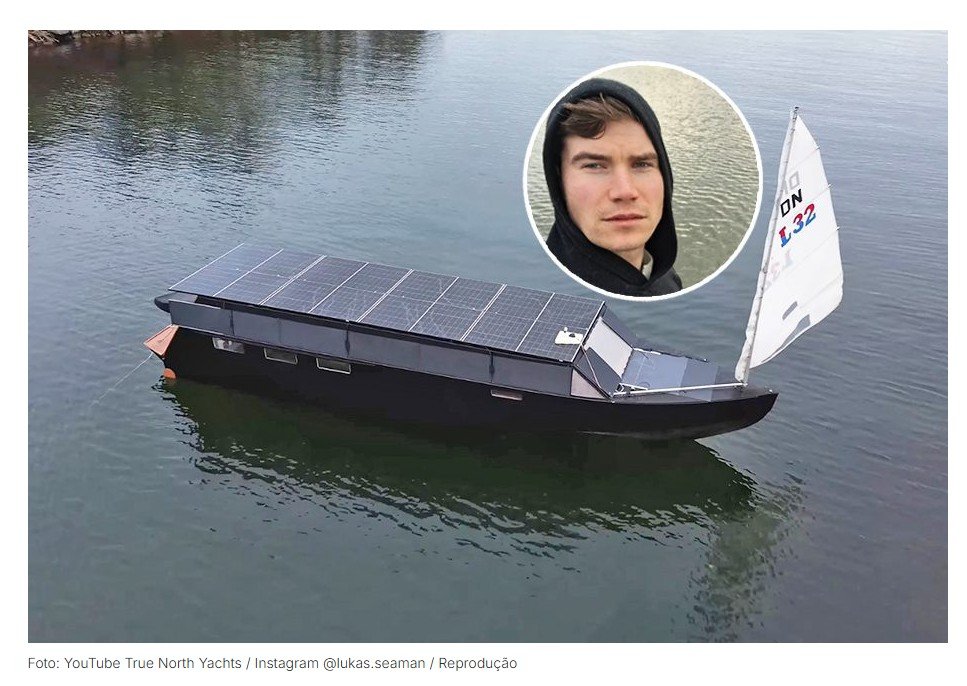 Em 200 dias, finlandês construiu barco movido a energia solar com “autonomia infinita”