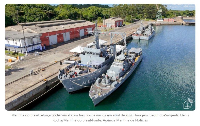 Brasil bate recorde histórico com 3 navios de guerra em apenas 3 semanas e reforça poder naval diante de tensões globais no Atlântico Sul