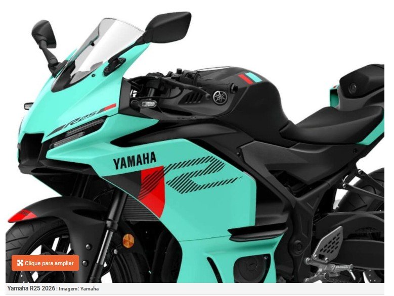 Uma pequena esportiva 250 Yamaha 2026 que faz até 37,5 km/l