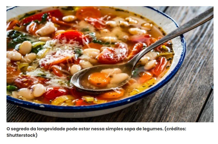 Como preparar a 'sopa da longevidade': receita de uma família italiana com uma idade combinada de 800 anos