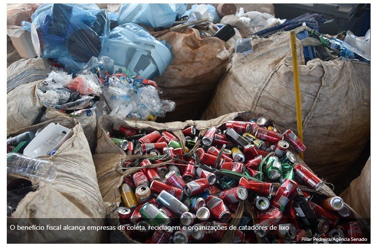 Sancionada lei que reforça incentivos fiscais à reciclagem