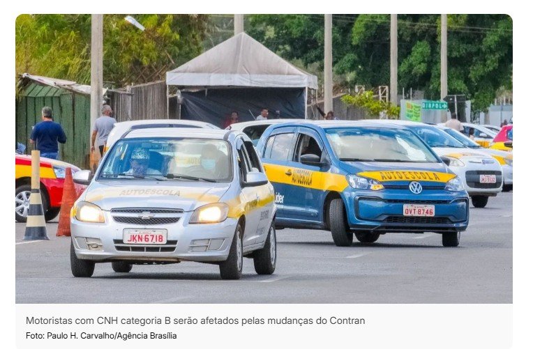 Saiba como motoristas com CNH categoria B serão afetados com a nova resolução do Contran