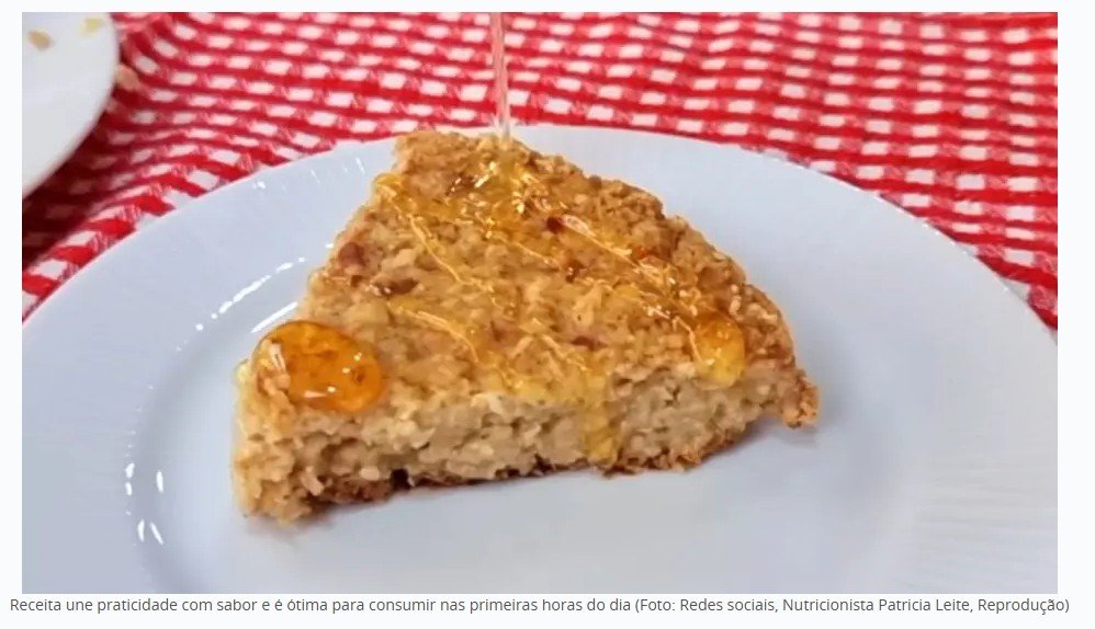 “Não coma pão”: nutricionista ensina café da manhã saudável com maçã e aveia