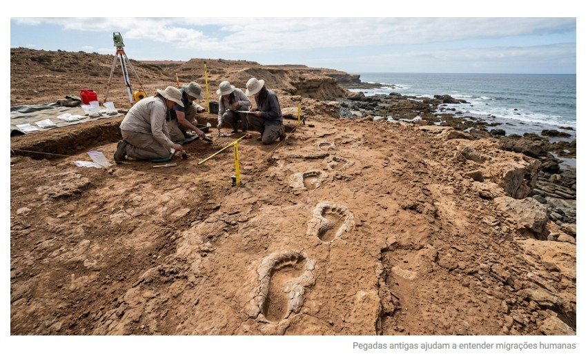 Arqueólogos encontraram pegadas humanas de 115 mil anos em locais onde não deveriam estar