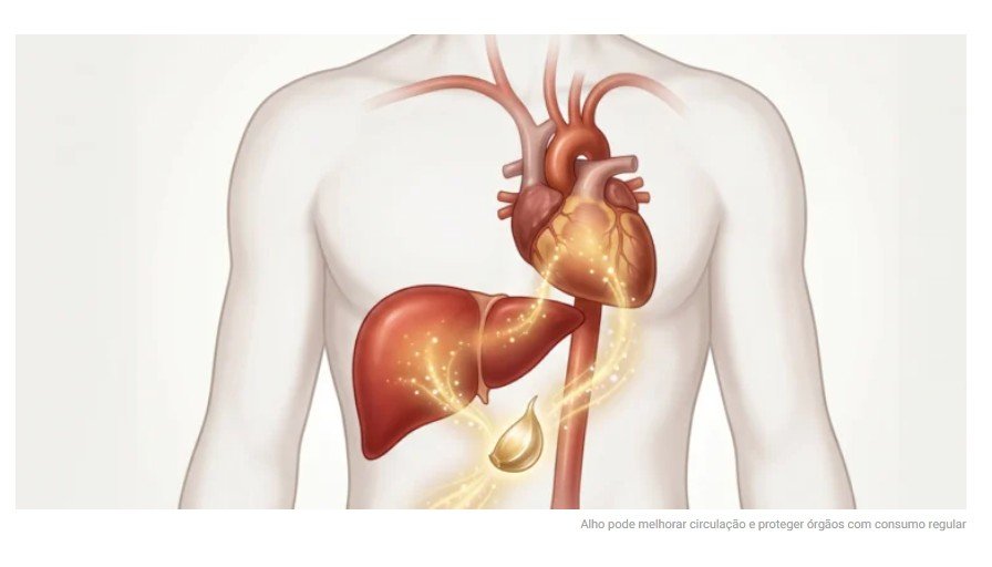 O que o consumo de alho faz no fígado e na saúde cardiovascular