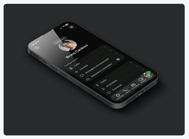 WhatsApp finalmente libera o visual Liquid Glass para mais usuários!