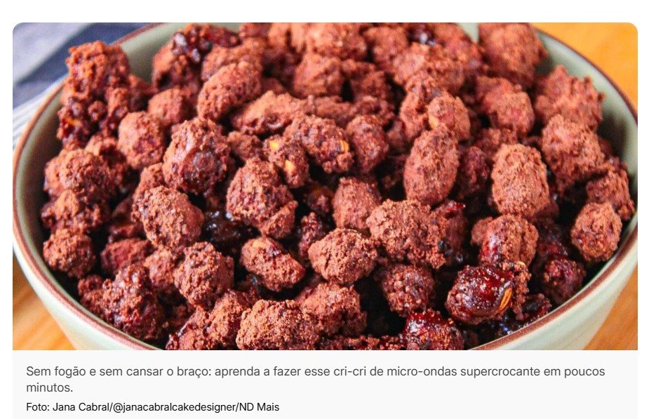Como fazer cri-cri no micro-ondas em menos de 15 minutos para adoçar sua festa junina!