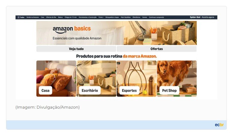 Amazon estreia linha de produtos próprios no Brasil