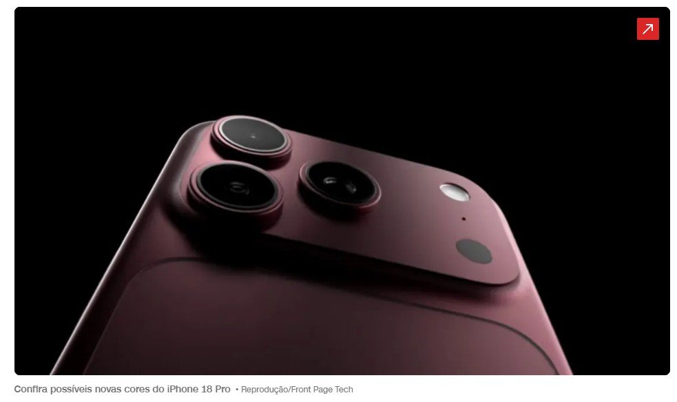 Apple: fotos e fornecedores do iPhone 18 Pro vazam na dark web após ataque à Tata