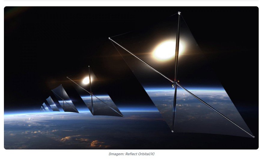 EUA aprovam espelho espacial que vai iluminar a Terra à noite — e astrônomos estão furiosos
