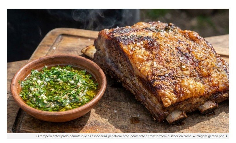 Os chefs argentinos concordam: “A costela bovina não é temperada apenas com pimenta, mas sim com chimichurri, páprica defumada e vinho tinto aplicados horas antes.”