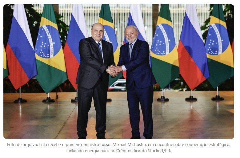 Rússia oferece ao Brasil tecnologia de pequenos reatores nucleares capazes de levar energia às regiões mais isoladas do país e apresenta até usinas atômicas flutuantes