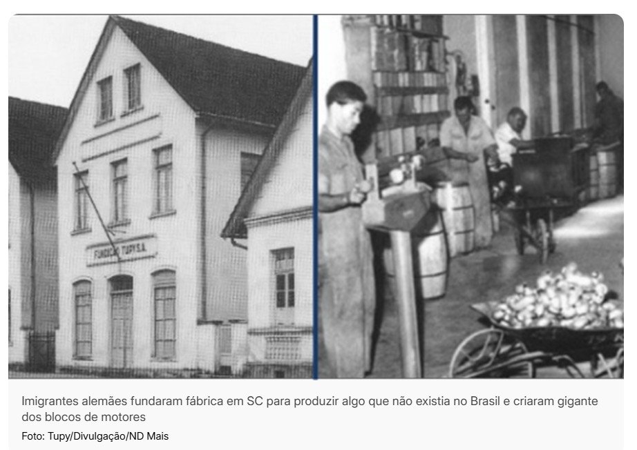 Imigrantes alemães fundaram fábrica em SC para produzir algo que não existia no Brasil e criaram gigante dos blocos de motores