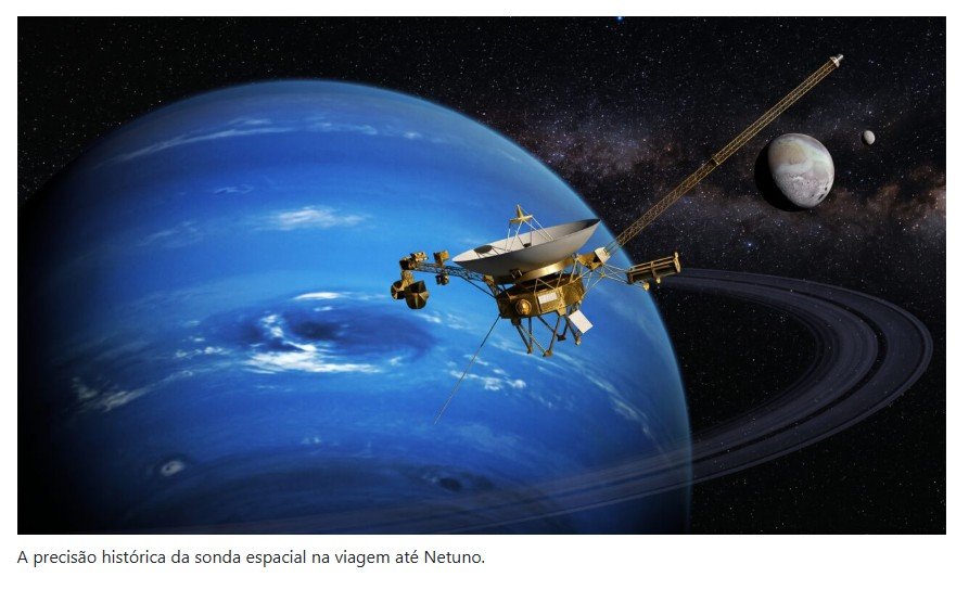 Após doze anos e mais de sete bilhões de quilômetros, a Voyager 2 chegou a Netuno a uma distância de apenas 100 quilômetros do ponto visado, uma margem que a NASA compara a acertar uma tacada de golfe de 3.630 quilômetro