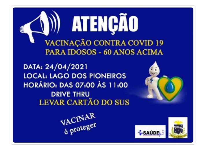 Vacinação contra Covid para maiores de 60 anos inicia neste sábado