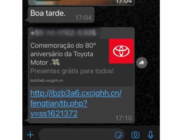 Toyota comemora 80º aniversário e dá um Corolla para quem compartilhar link #boato