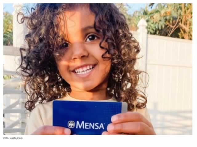 Menina de 2 anos de Q.I. elevado entra para elite de gênios