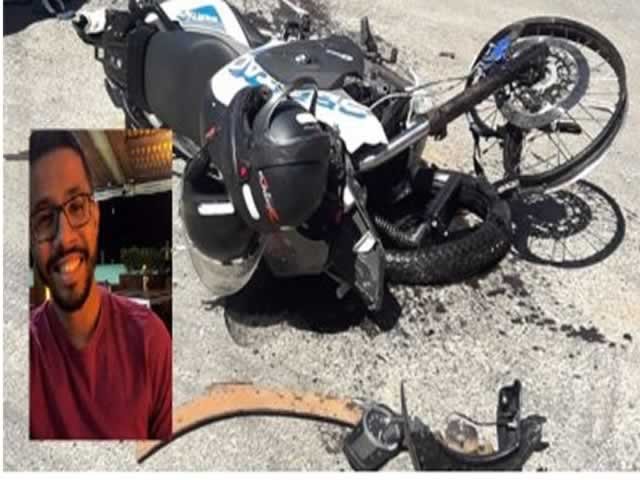 Servidor em moto BMW bate de frente com carreta e morre em MT