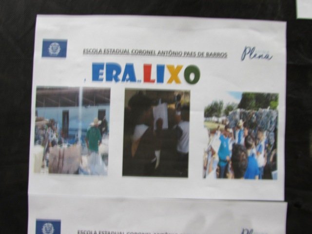 Culminancia das Eletivas do Paes de Barros