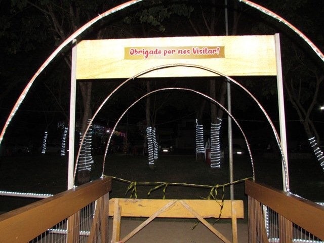 Inaugurada Luzes Natalinas Lago Pioneiros Colider