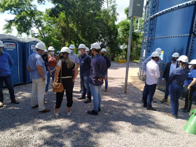 Inauguração do novo reservatorio de aguas da empresa Igás de Colíder